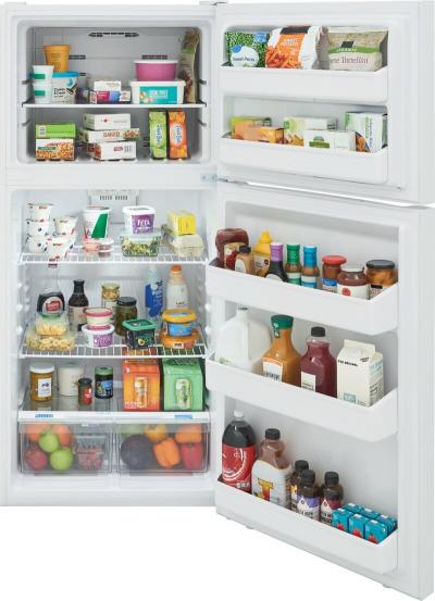 30" Frigidaire 18 Cu. Ft. Garage Ready Top Freezer Refrigerator - FFHT1814YW