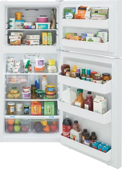 30" Frigidaire 18 Cu. Ft. Garge Ready Top Freezer Refrigerator - FRTE1835AW