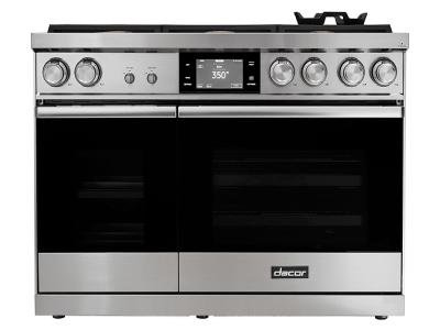 48" Dacor Contemporary Style Natural Gas Steam Pro Range In Stainless Steel - DOP48M86DLS