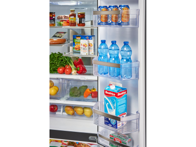33" GE Profile 24.8 Cu.Ft. Bottom Mount French-Door Refrigerator in Fingerprint Resistant Stainless Steel - PFE24HYRCFS