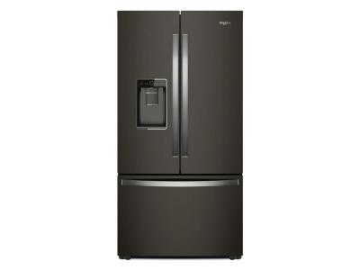 36" Whirlpool Counter Depth French Door Refrigerator in Black Stainless Steel - WRFC9636RV