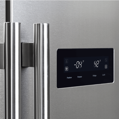33" Forno 15.6 Cu.Ft. Salerno Side-by-Side Refrigerator - FFRBI1805-33SB