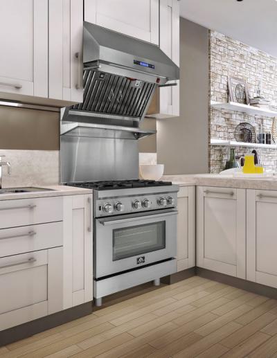 30" Forno Gas Range with Electric Oven Dual Fuel Free-Standing Pro-Style Range - FFSGS6188-30
