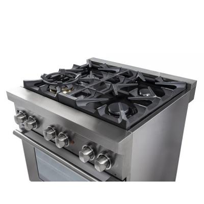 30" Forno Gas Range with Electric Oven Dual Fuel Free-Standing Pro-Style Range - FFSGS6188-30