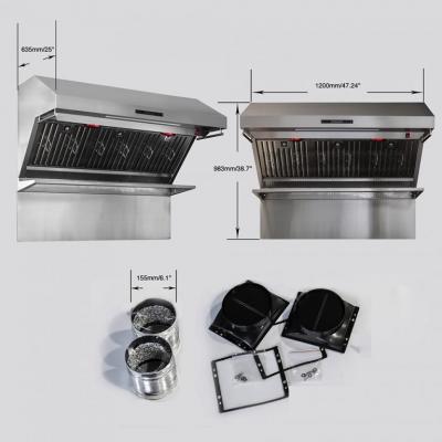 48" Forno Alta Qualita Range Hood With Red Light Warmers - FRHWM5029-48