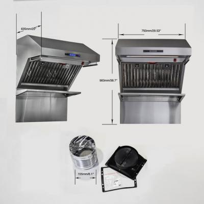 30" Forno Alta Qualita Range Hood With Red Light Warmers - FRHWM5029-30