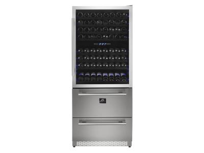 30" Forno Capraia Triple Zone Wine Cooler - FWCDR6661-30S