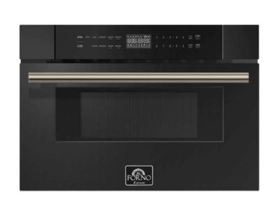 30" Forno 1.2 Cu. Ft. Capoliveri 1000 Watts Microwave Drawer - FMWDR3000-30BLK