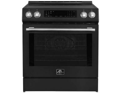 30" Forno Espresso Donatello Slide-In Induction Range Black - FFSIN0905-30BLK