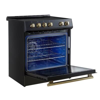 30" Forno Leonardo Espresso Slide-In Induction Range in Black - FFSIN0982-30BLK