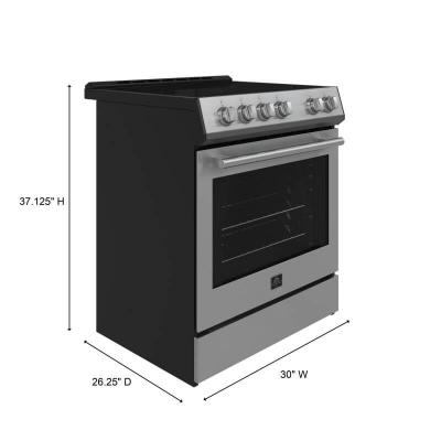 30" Forno Leonardo Espresso Slide-In Electric 5.0 cu.ft. Oven Range - FFSEL6022-30