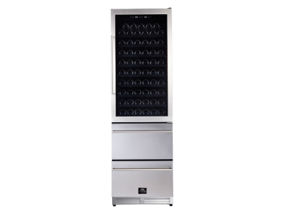 Forno Azienda Dual Temperature Zone 24” Wine Cooler -108 Bottles - FWCDR6628-24S