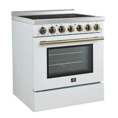 30" Forno Paolo 4.38 cu.ft. Freestanding True Convection Oven Electric Range - FFSEL6011-30WHT