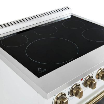30" Forno Paolo 4.38 cu.ft. Freestanding True Convection Oven Electric Range - FFSEL6011-30WHT