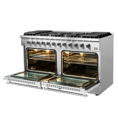 60" Forno Galiano  8.64 cu. ft. 10 Burners Double Convection Ovens Gas Range - FFSGS6244-60