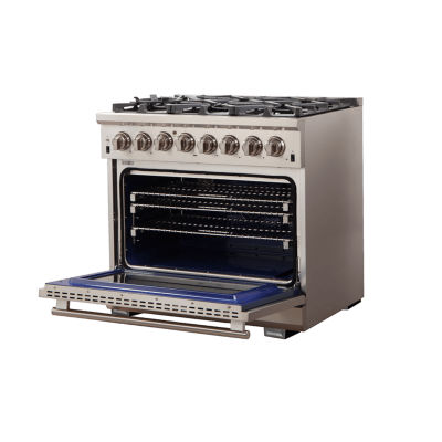 36" Forno Capriasca 5.36 cu.ft. True Convection Oven Dual Fuel Range - FFSGS6187-36