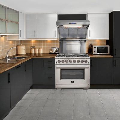 36" Forno Capriasca 5.36 cu.ft. True Convection Oven Dual Fuel Range - FFSGS6187-36