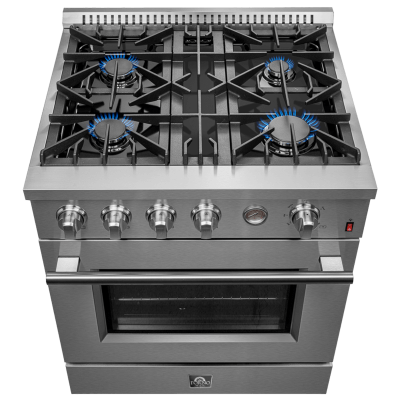 30" Forno Marco Gas Range 4 Burners 4.32 cu.ft. Convection Oven - FFSGS6277-30