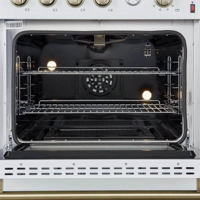 30" Forno Marco 4 Burners 4.32 cu.ft. Convection Oven Gas Range  - FFSGS6277-30WHT