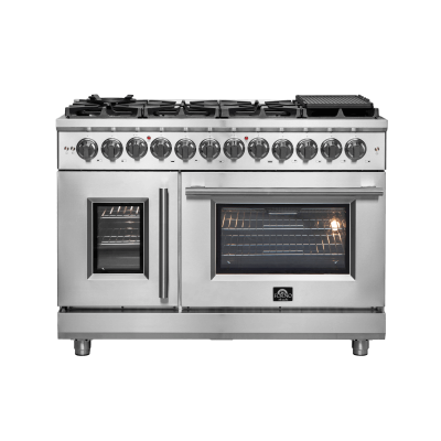 48″  Forno Massimo Freestanding French Door Dual Fuel Range - FFSGS6325-48