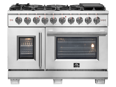 48″ Forno Capriasca Freestanding French Door Gas Range - FFSGS6460-48