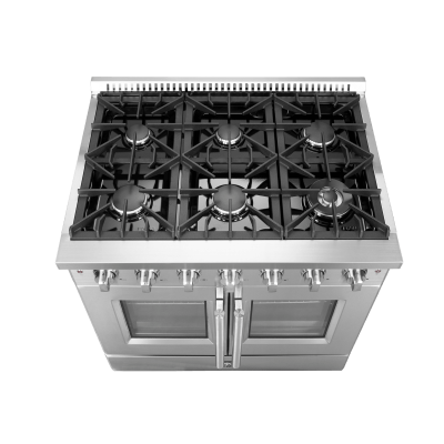 36″ Forno Galiano Freestanding French Door Gas Range - FFSGS6444-36