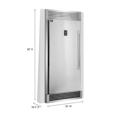 32" Forno 13.8 Cu. Ft. Rizzuto Left Swing Door Upright Convertible Freezer - FFFFD1933-32LS