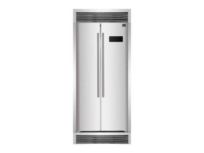 33" Forno 15.6 Cu.Ft. Salerno Side-by-Side Refrigerator - FFRBI1805-37SG