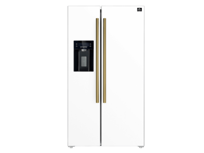 36" Forno 20 Cu. Ft. Salerno Espresso White Side-by-Side Refrigerator - FFRBI1844-36WHT
