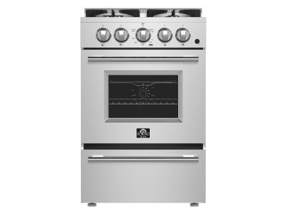 24" Forno Breno Freestanding Gas Range - FFSGS6290-24