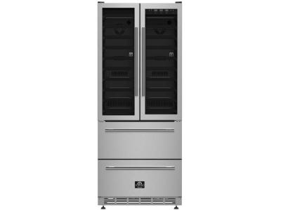 32" Forno Campania Dual Zone Beverage and Wine Cooler - FWCDR6635-32S