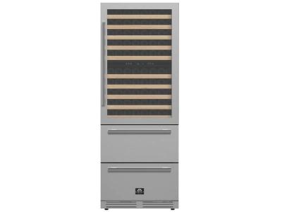 30" Forno Celano 21.3 cu.ft Dual Zone Wine Cellar & Beverage Cooler - FWCDR6697-30S