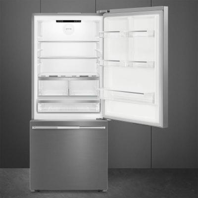 30" SMEG Bottom Mount Freestanding Refrigerator - BM30URXI
