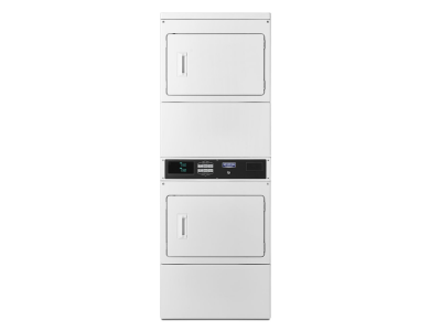 27" Maytag Commercial 7.4 Cu. Ft. Electric Large Capacity Stack Dryer with Card Reader Ready or Non-Vend Canada - MLE26PRFZW