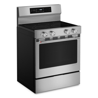 30" Kitchenaid 5.3 Cu. Ft. Freestanding Electric Range with Convection Cooking Modes - YKFES530SPS