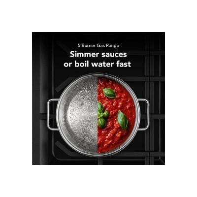 30" Kitchenaid 5.0 Cu. Ft. Smart Freestanding Gas Range with Convection Cooking Modes - KFGS530SPS