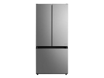 30" Midea 18.4 Cu. Ft. French Door Refrigerator with Recessed Handles - MRF18B4AST