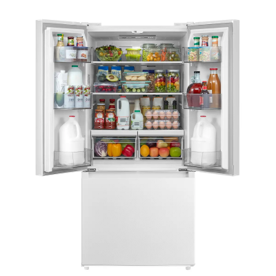 30" Midea 18.4 Cu. Ft. French Door Refrigerator with Recessed Handles - MRF18B4AWW