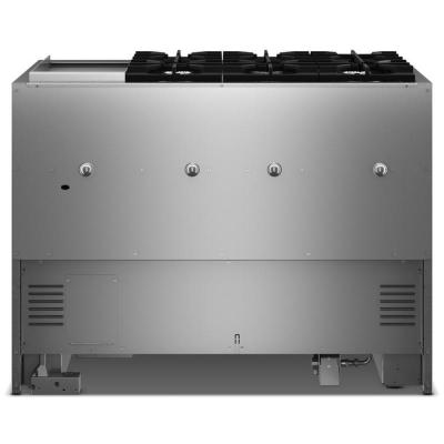 48" KitchenAid 6 Burner Commercial-Style Dual Fuel Range with Griddle - KFDD948SSS