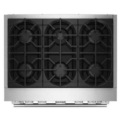 36" KitchenAid 6 Burner Commercial-Style Dual Fuel Range - KFDS936SSS