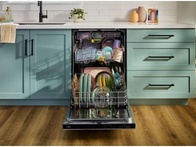 24" Whirlpool Built-in Dishwasher with Total Coverage Wash Action - WDPS8024SZ