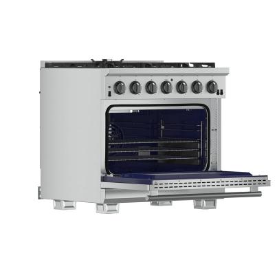 36" Forno Capriasca 6 Brass Burners Gas Range - FFSGS6260-36