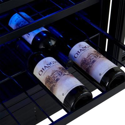 48" Forno Gemello 9.6 Cu. Ft. Side-by-Side Wine and Beverage Cooler in Stainless Steel French Door - FWCDR6699-48S