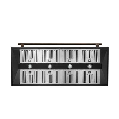 60" Forno Aria Wall-Mounted Range Hood in Black - FRHWM5095-60BLK