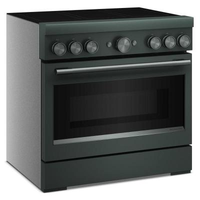 36" KitchenAid 6-Element Induction Freestanding Commercial-Style Range - KFIS936SJP