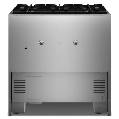 36" KitchenAid 6 Burner Commercial-Style Dual Fuel Range - KFDS936SBE