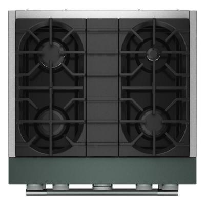 30" KitchenAid 4 Burner Commercial-Style Dual Fuel Range - KFDS930SJP