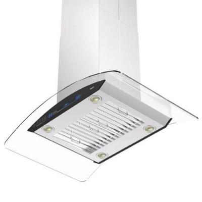 36" Vesta Island Range Hood in Stainless Steel - VRH-BELGRADE-36SS