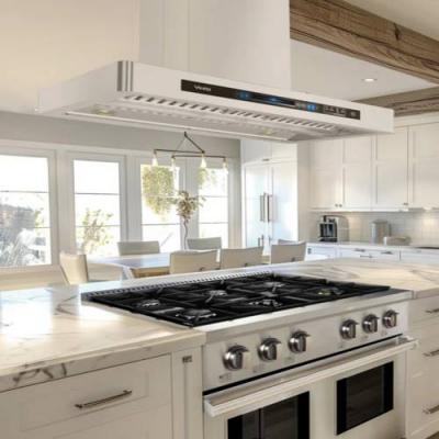 36" Vesta Bucharest Island Range Hood in Stainless Steel - VRH-BUCHAREST-36SS