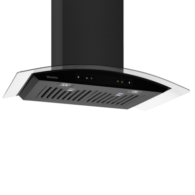 30" Vesta Amsterdam 800 CFM Wall Mount Range Hood in Black Stainless Steel - VRH-AMSTERDAM-30BS